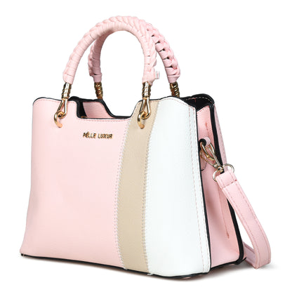 Elevate Your Look with Pelle Luxure Small PU Handbag – Black,  Brown and Pink