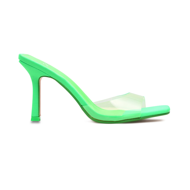 Pelle Luxur Concetta Green Sandals For Women