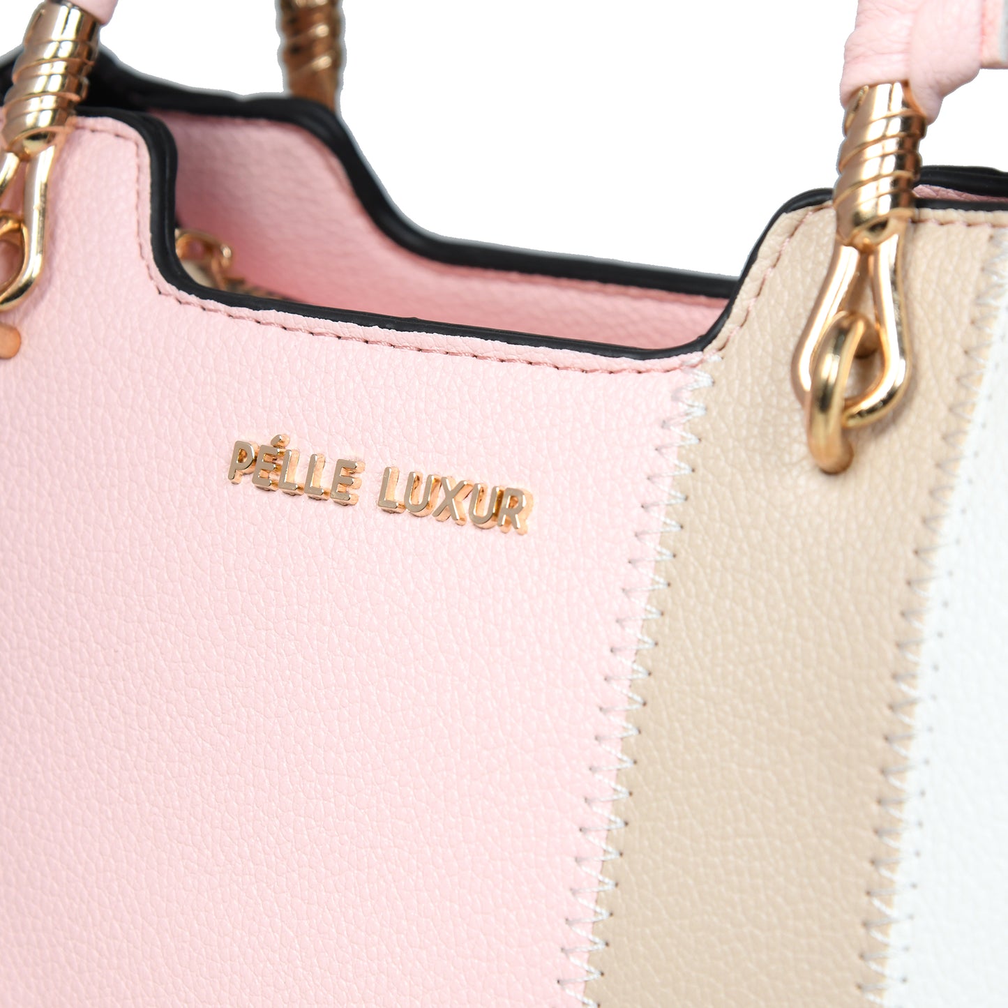 Elevate Your Look with Pelle Luxure Small PU Handbag – Black,  Brown and Pink