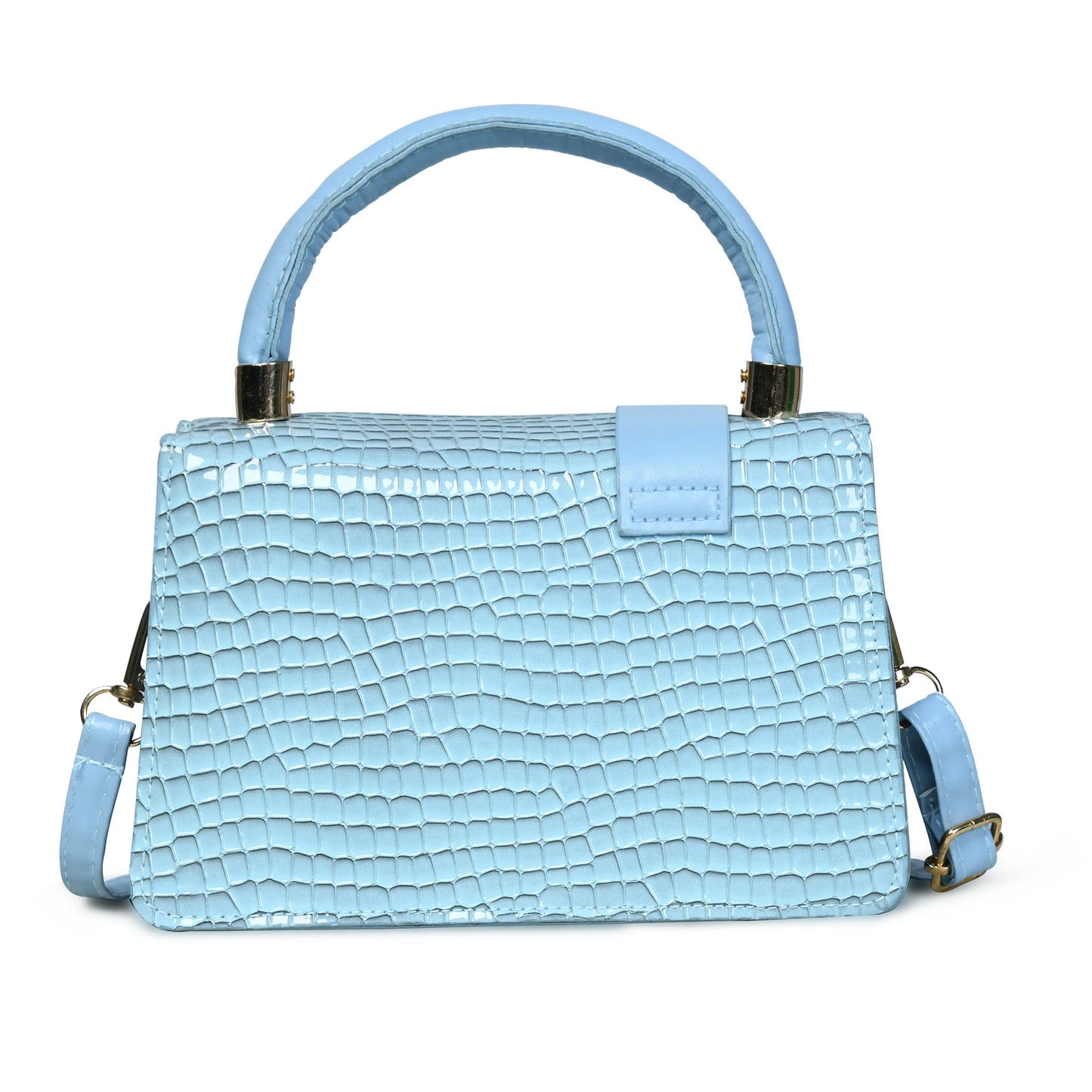 Pelle Luxure Women's PU Small Sling Bag – Available in Blue, White, Green, and Black