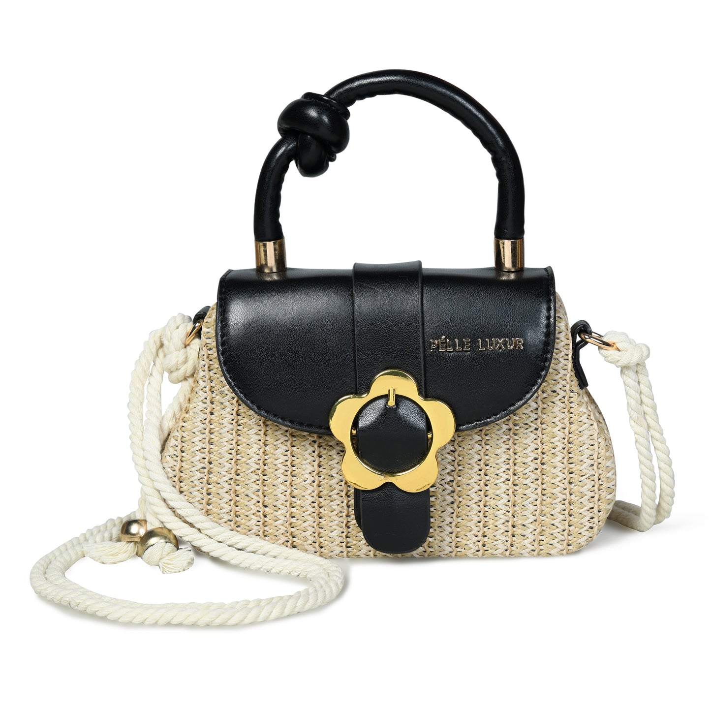 Pelle Luxure Women's PU Small Sling Bag – Available in Brown, Yellow, White, Light Blue, Pink, and Black