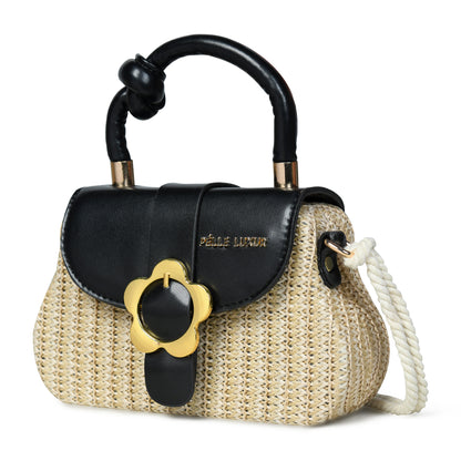 Pelle Luxure Women's PU Small Sling Bag – Available in Brown, Yellow, White, Light Blue, Pink, and Black