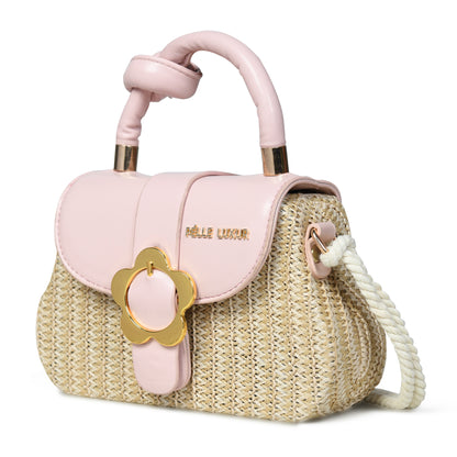 Pelle Luxure Women's PU Small Sling Bag – Available in Brown, Yellow, White, Light Blue, Pink, and Black