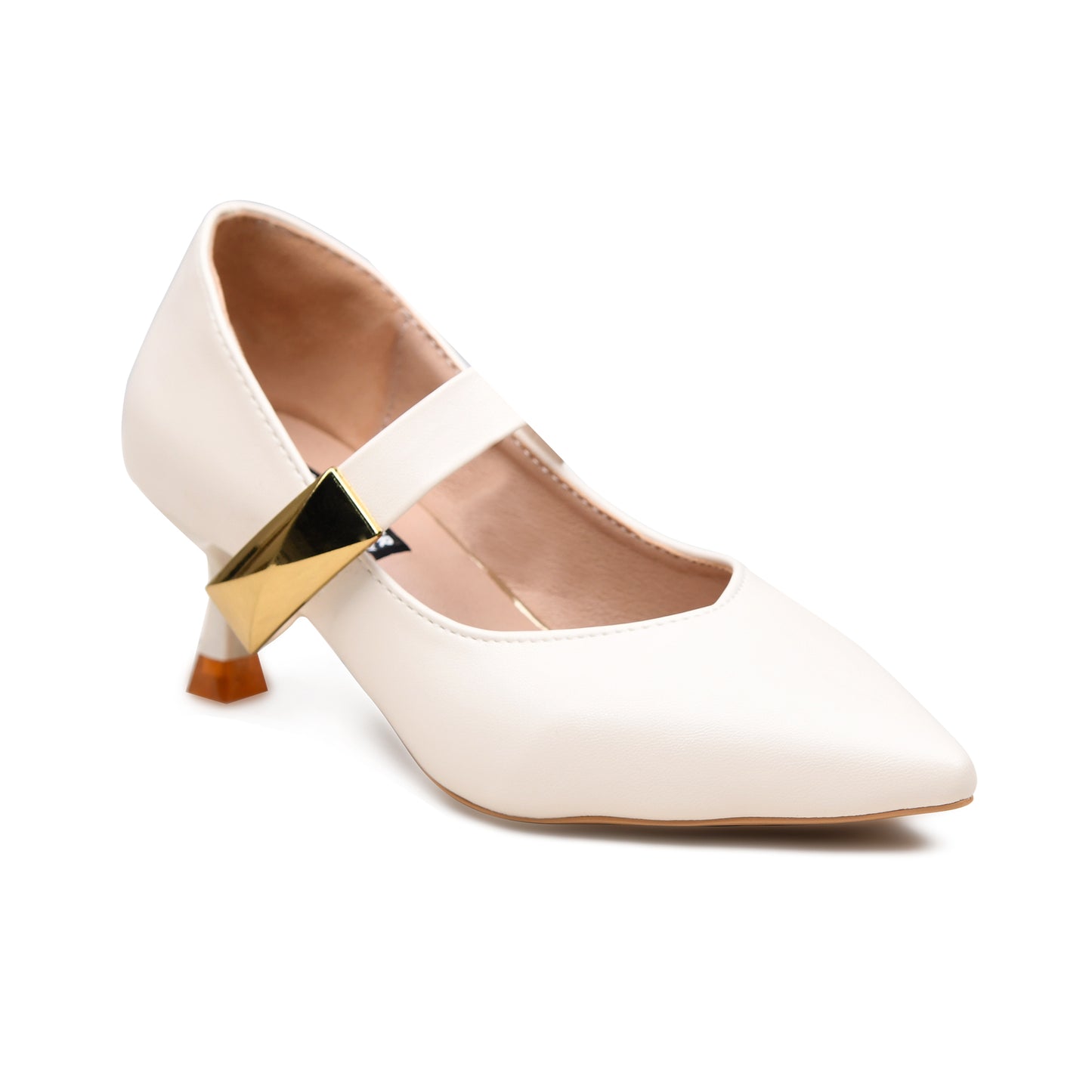 Pelle Luxur Jaquetta White Pumps For Women