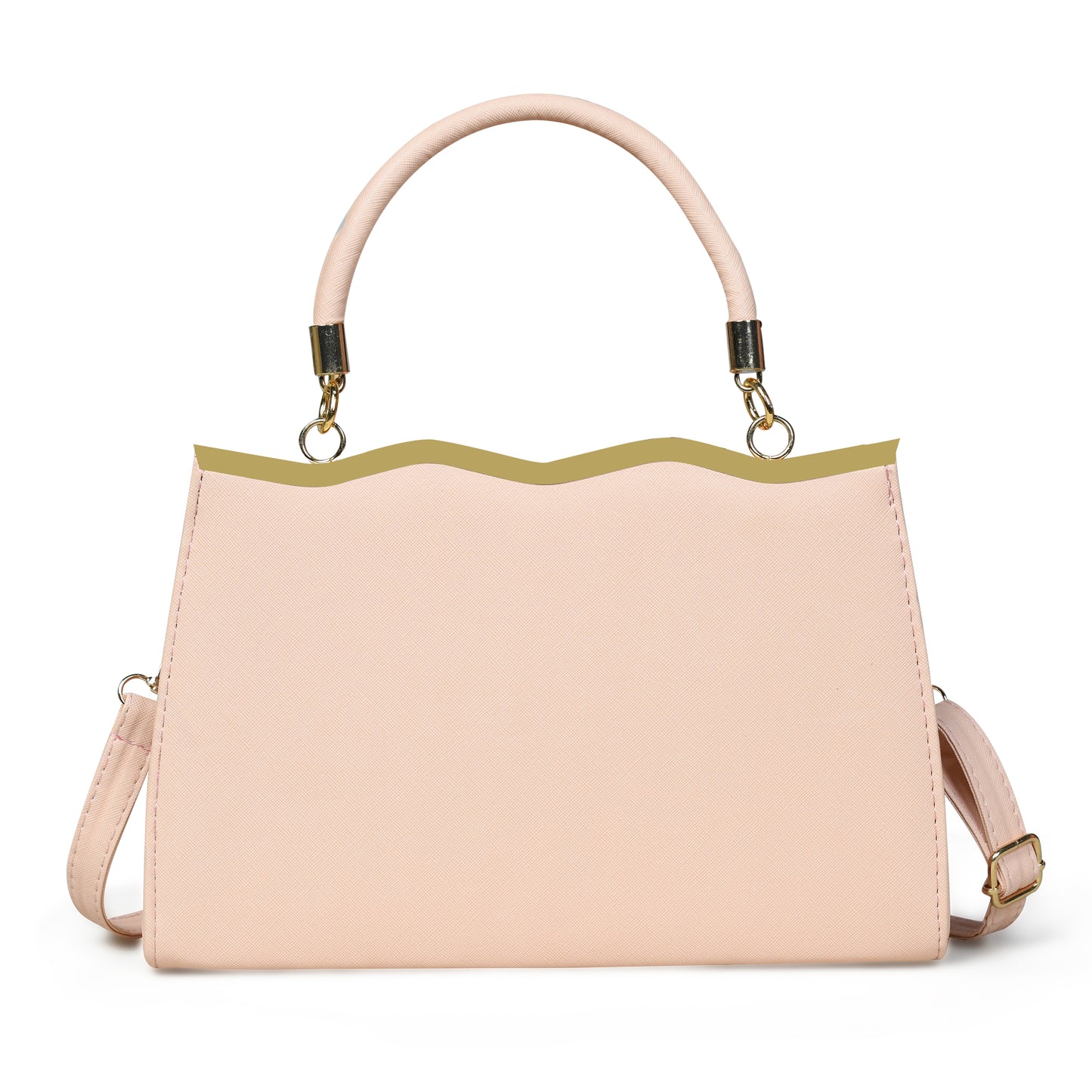 Pelle Luxure Satchel in Pink, White, and Black – Fashion Meets Function