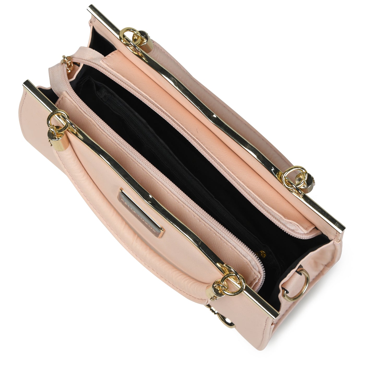 Pelle Luxure Satchel in Pink, White, and Black – Fashion Meets Function