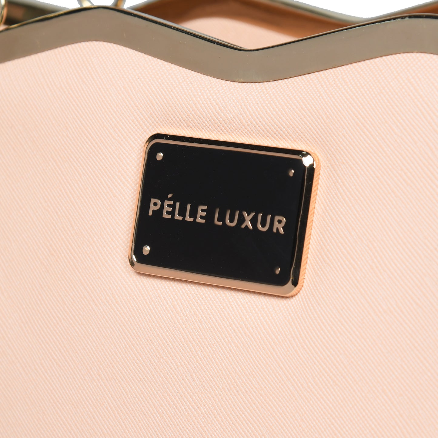 Pelle Luxure Satchel in Pink, White, and Black – Fashion Meets Function