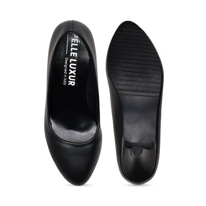 Pelle Luxur Jolanda Black Pumps For Women