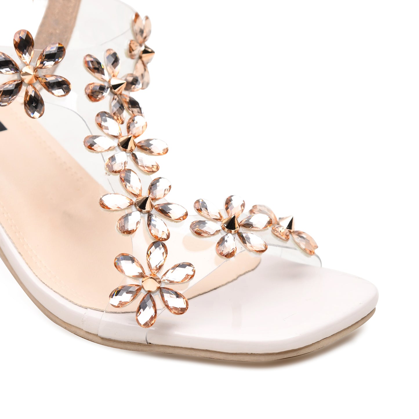 Pelle Luxur Serafina Rose Gold Sandals For Women