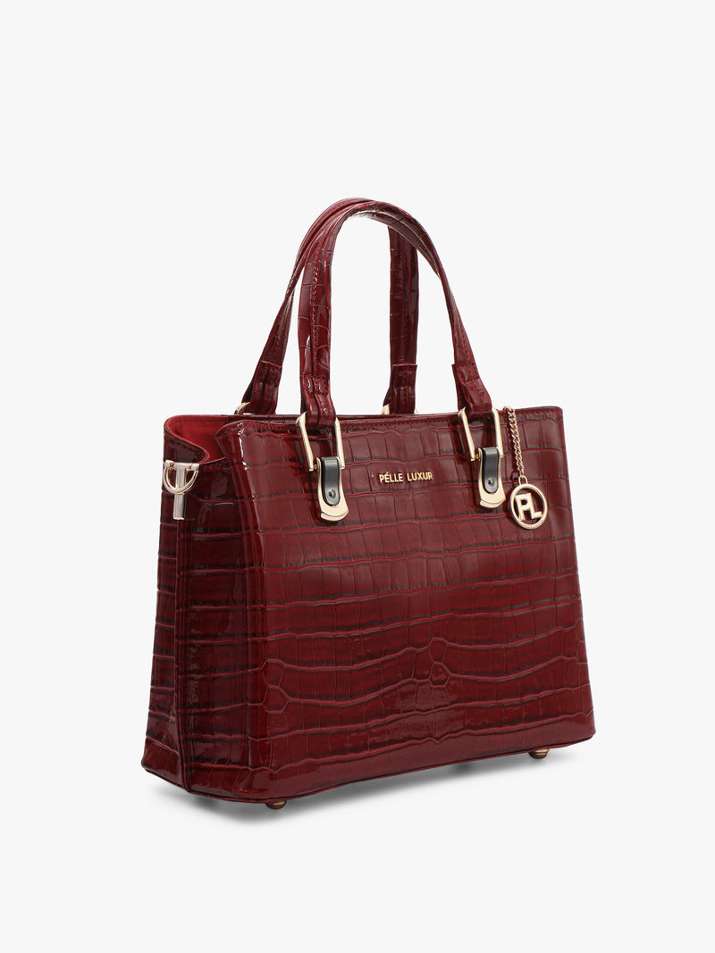 Pelle Luxur Women's Guiliana Satchel Bag | Ladies Purse Handbag