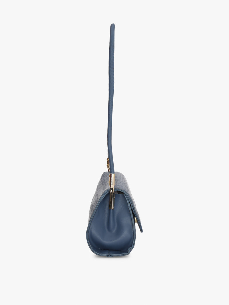 Pelle Luxur Women's Royal Airfoce Blue Satchel Bag