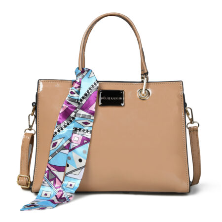 Pelle Luxur Women's  Camel Brown Colour Zipper Closure Bag